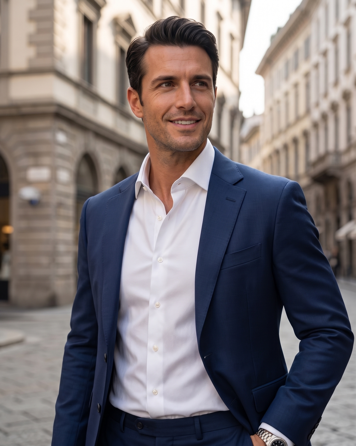 Wrinkle-Resistant White Twill Shirt - 3