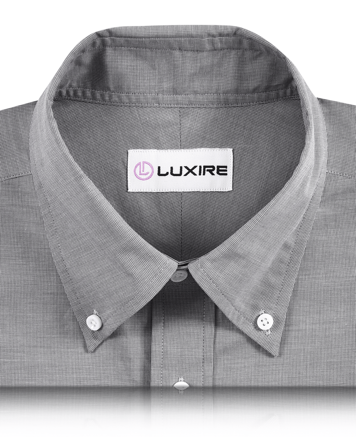 Dark Evening Grey End-on-End Shirt - 2