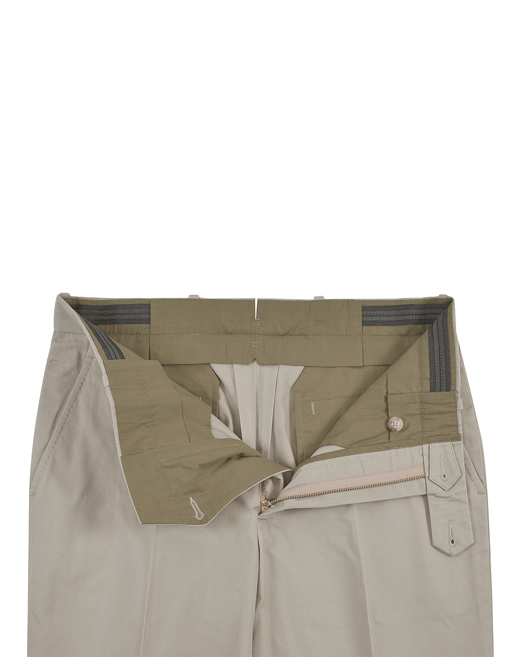 Soft Drab Cotton Dress Pant - 3