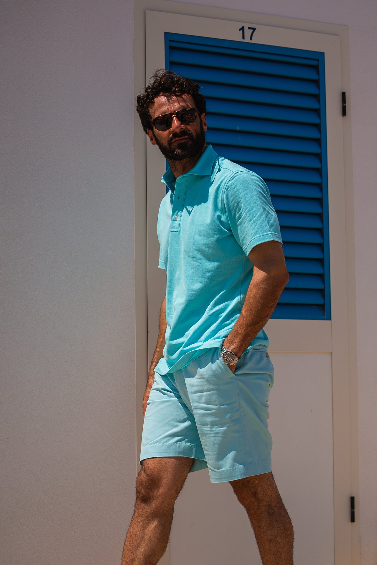 Ice Blue Polo T-Shirt - 4