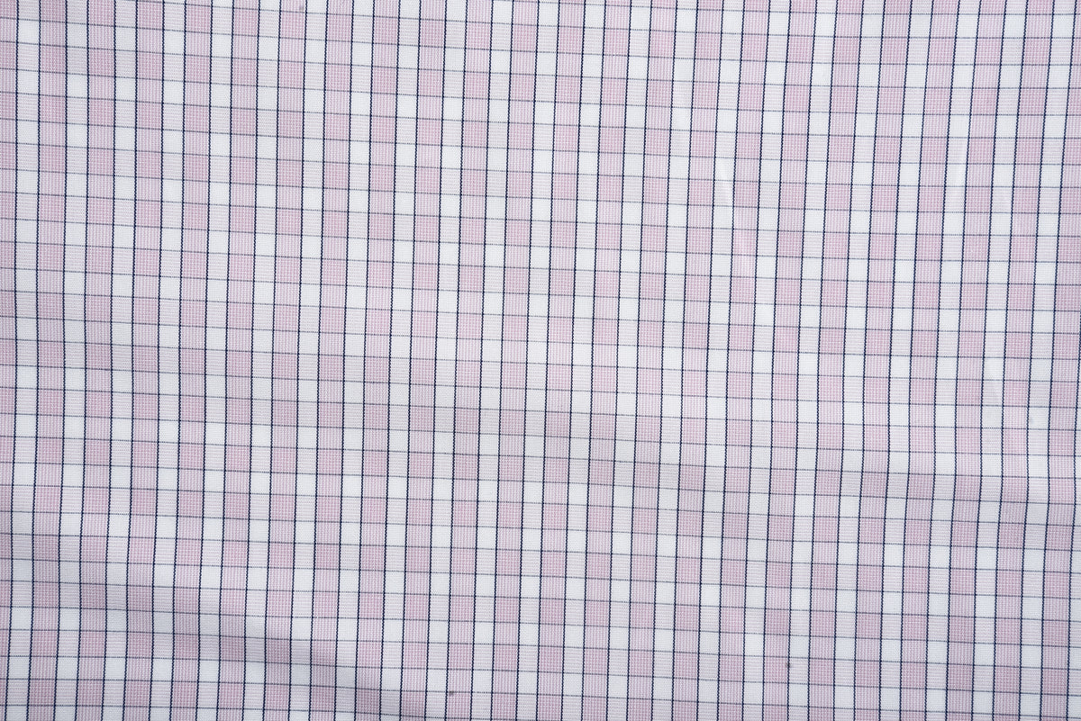 Pale Pink White Checks Shirt - 6