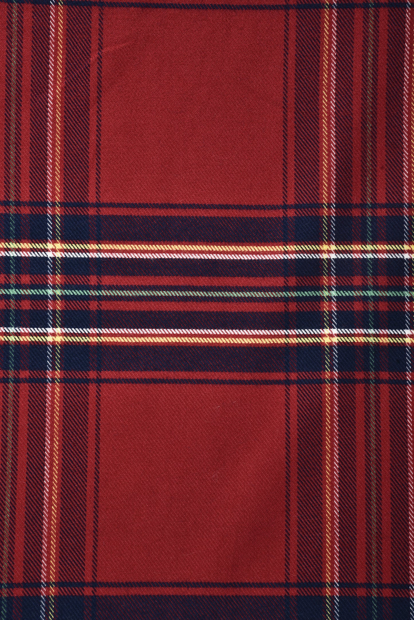 Red Navy Blue Tartan Flannel Shirt