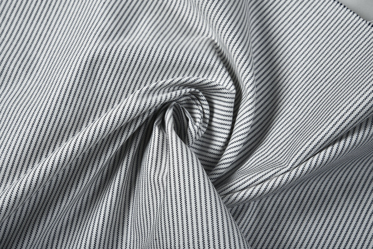 Black on White Pin Stripes - 5