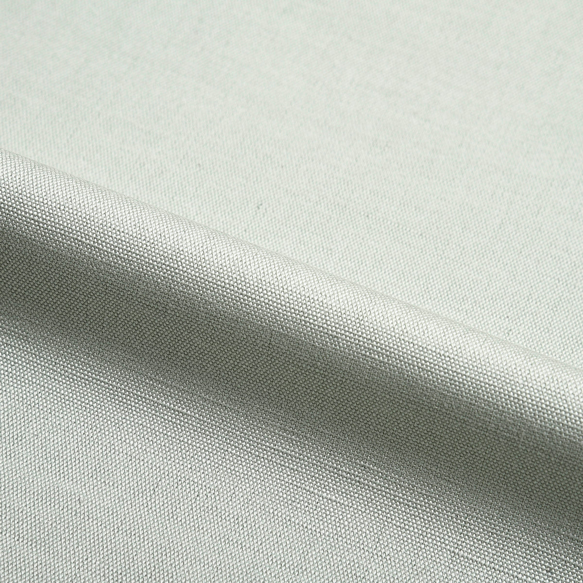 Pleated Pale Green Cotton Canvas Linen - 12