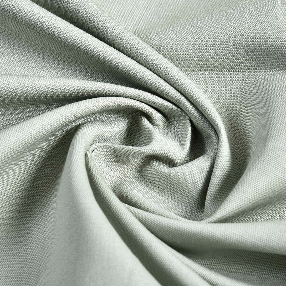 Pleated Pale Green Cotton Canvas Linen - 13