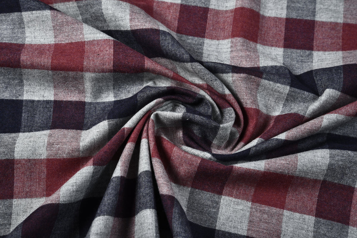Grey Hemp - Large Gingham - 5