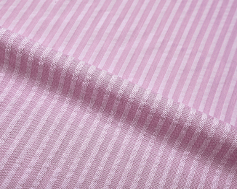 Magenta Stripes Seersucker