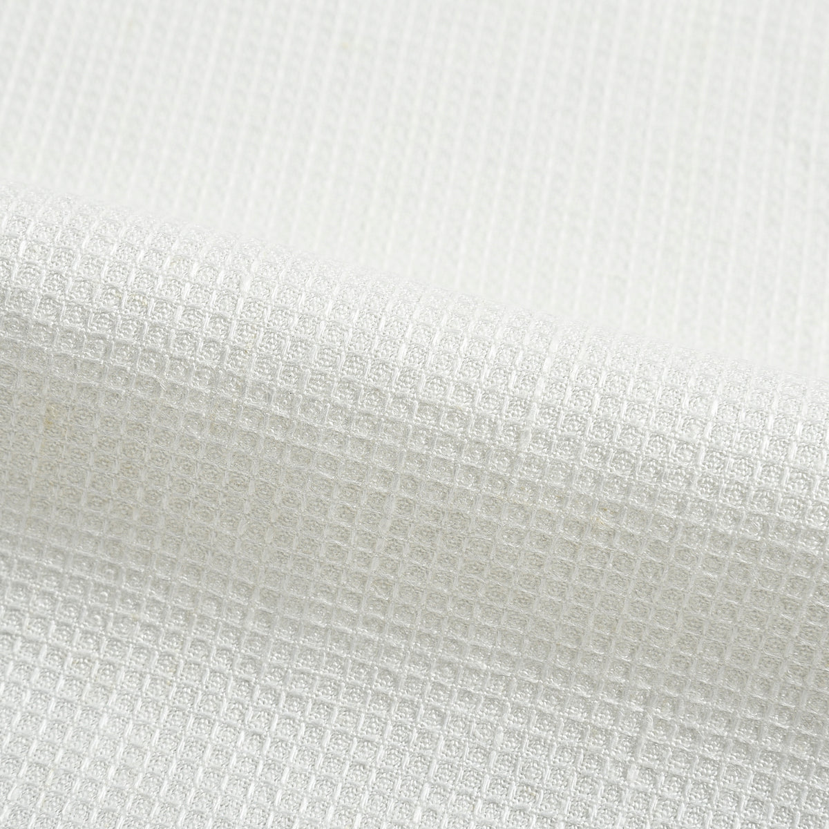 Summer Off-White Shirt in Soft Wash Honeycomb Linen with one piece collar placket - 12