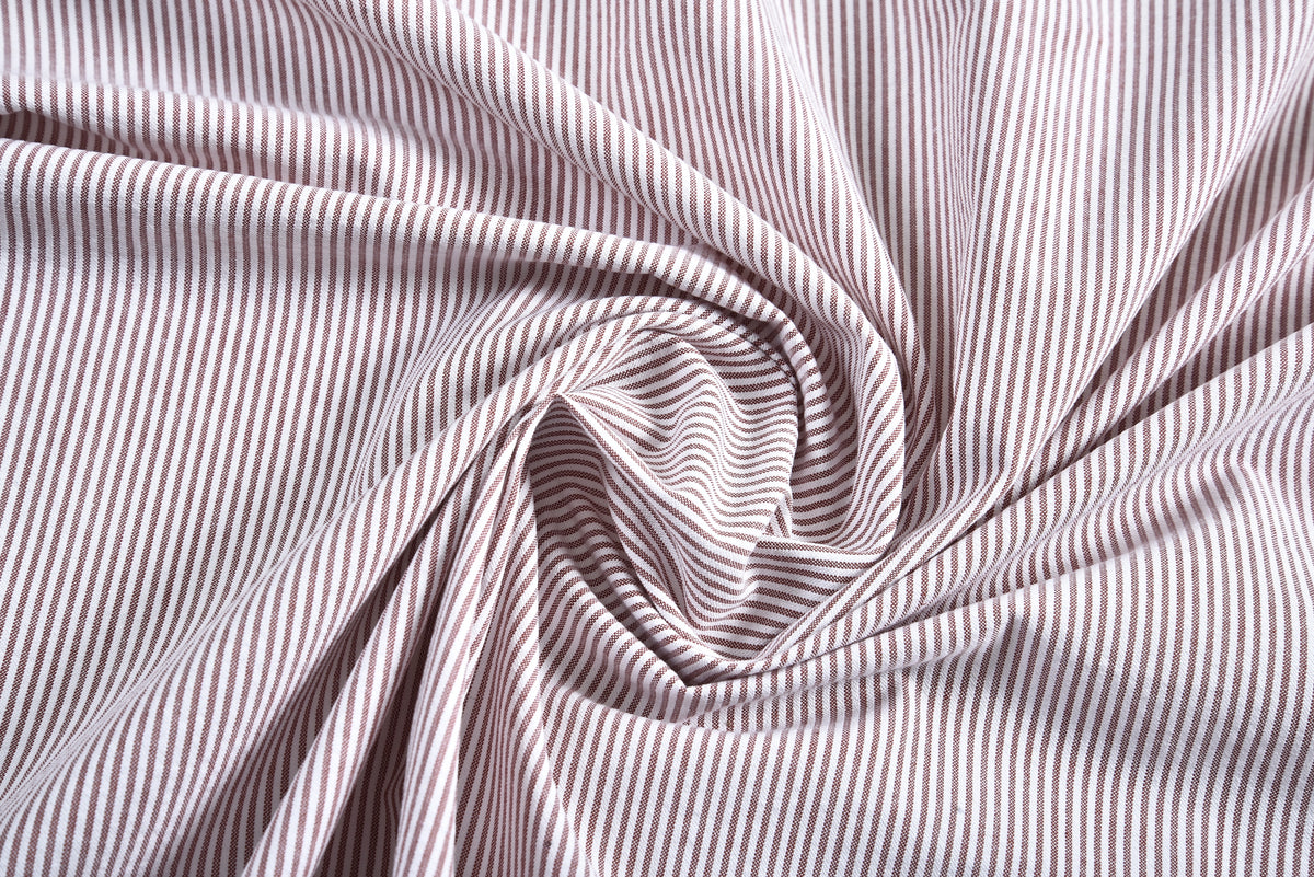 Maroon Dress Stripes Seersucker - 5