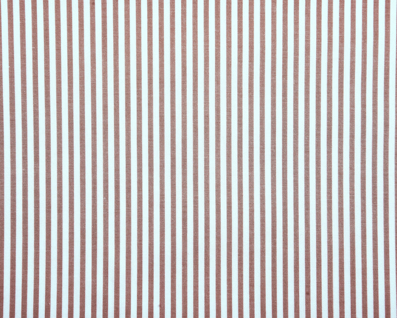Brown White Candy Stripes Shirt