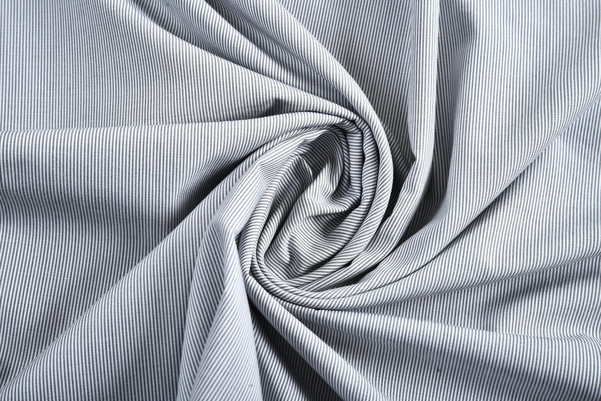 Grey Pinstripes Dress Shirt - 2