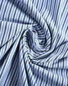 Dark Blue With Black Stripes On White Shirt