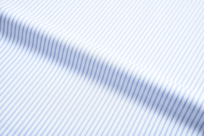 EZS Pale Blue Dress Stripes Shirt