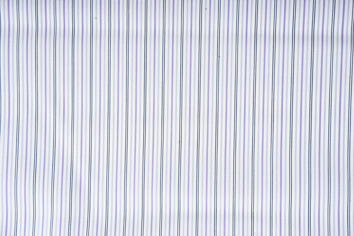 Alumo Light Grey And Purple Thin Navy Stripes - 3