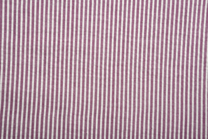 Red Violet  Candy Stripes Seersucker