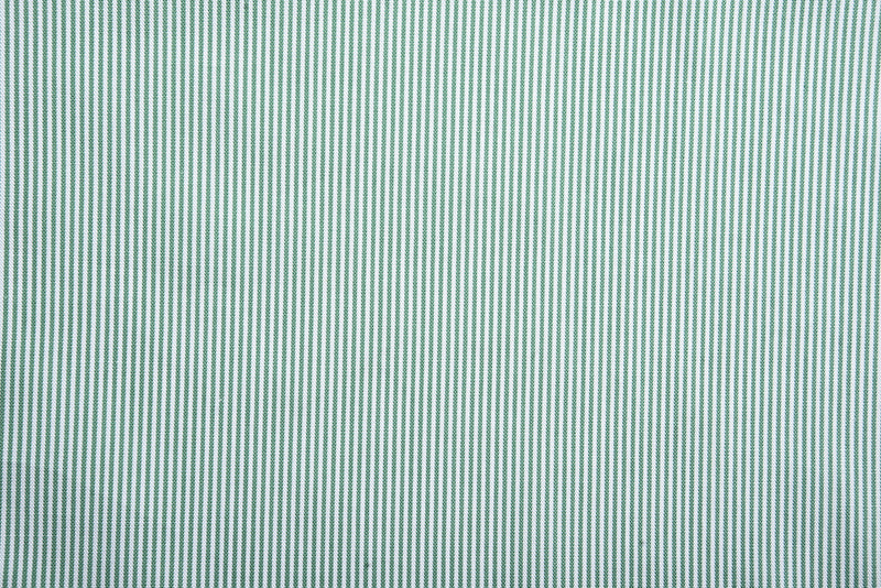 Green Pin Stripes On White