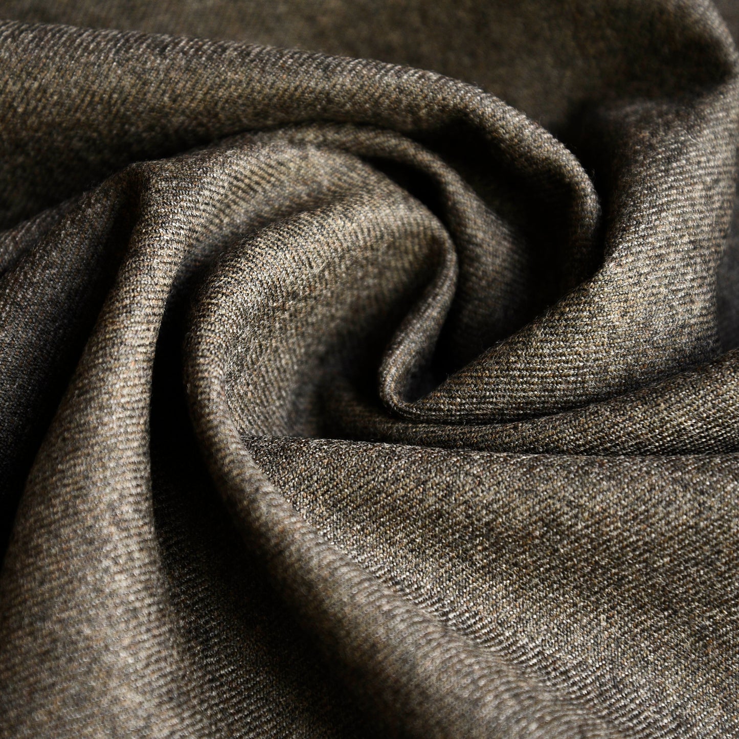 Dugdale Olive Grey Wool Flannel Dress Pant