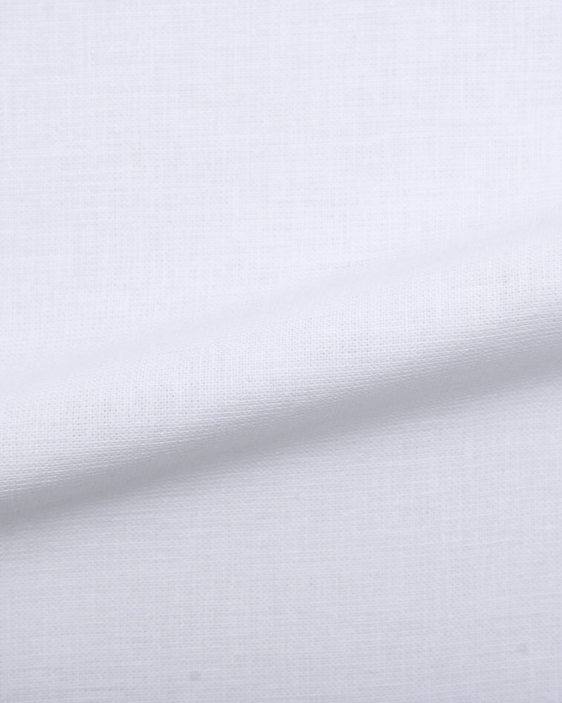 Fresco Cotton White Shirt Jacket