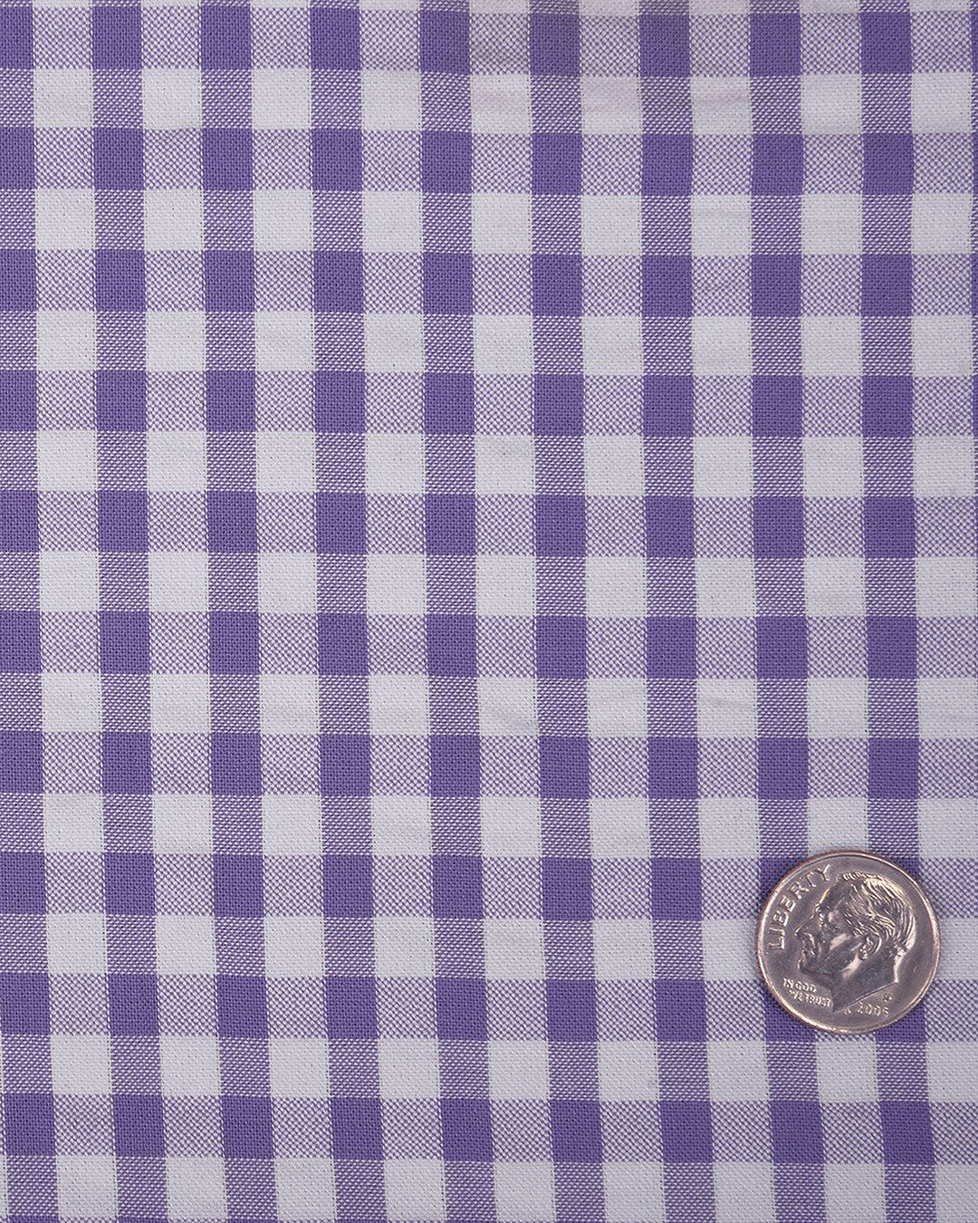 Purple White Gingham Checks Seersucker - 5