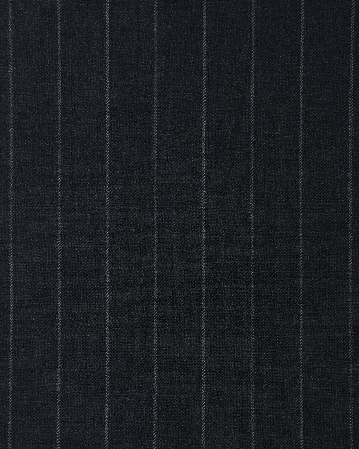 Dark Grey Wool Pinstripes Suit - 15