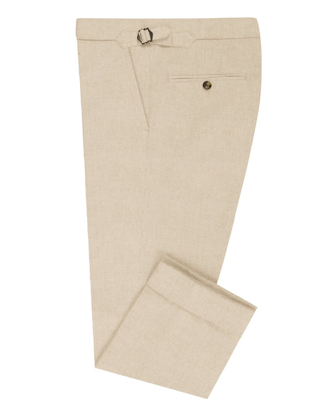 Dugdale Ecru Hopsack Irish Linen