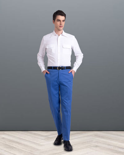 Dugdale Cotton Royal Blue Twill