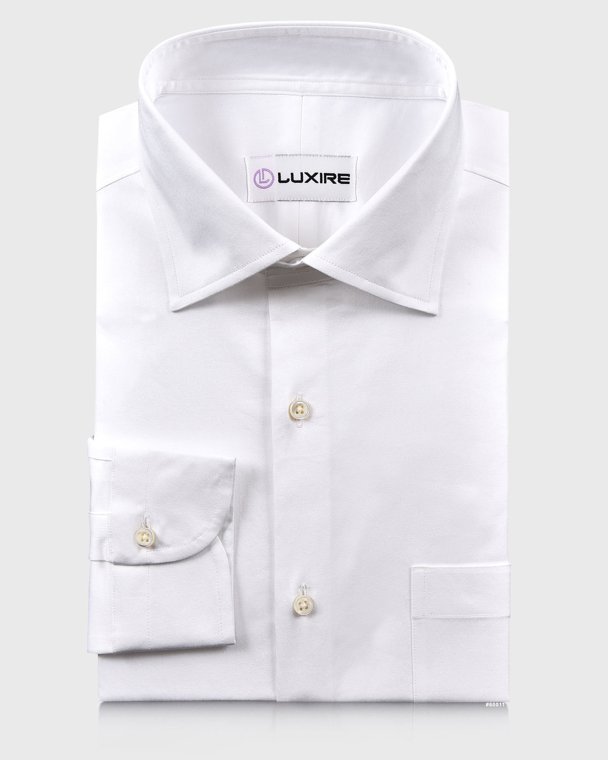 White Stretch Dress Shirt - 1