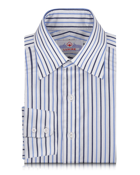 Monti Blue Navy Dress Stripes