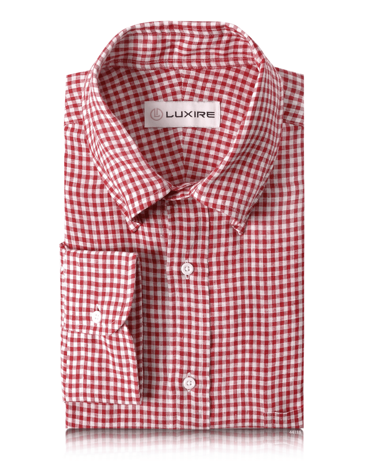 Linen:Red Gingham Checks - 1