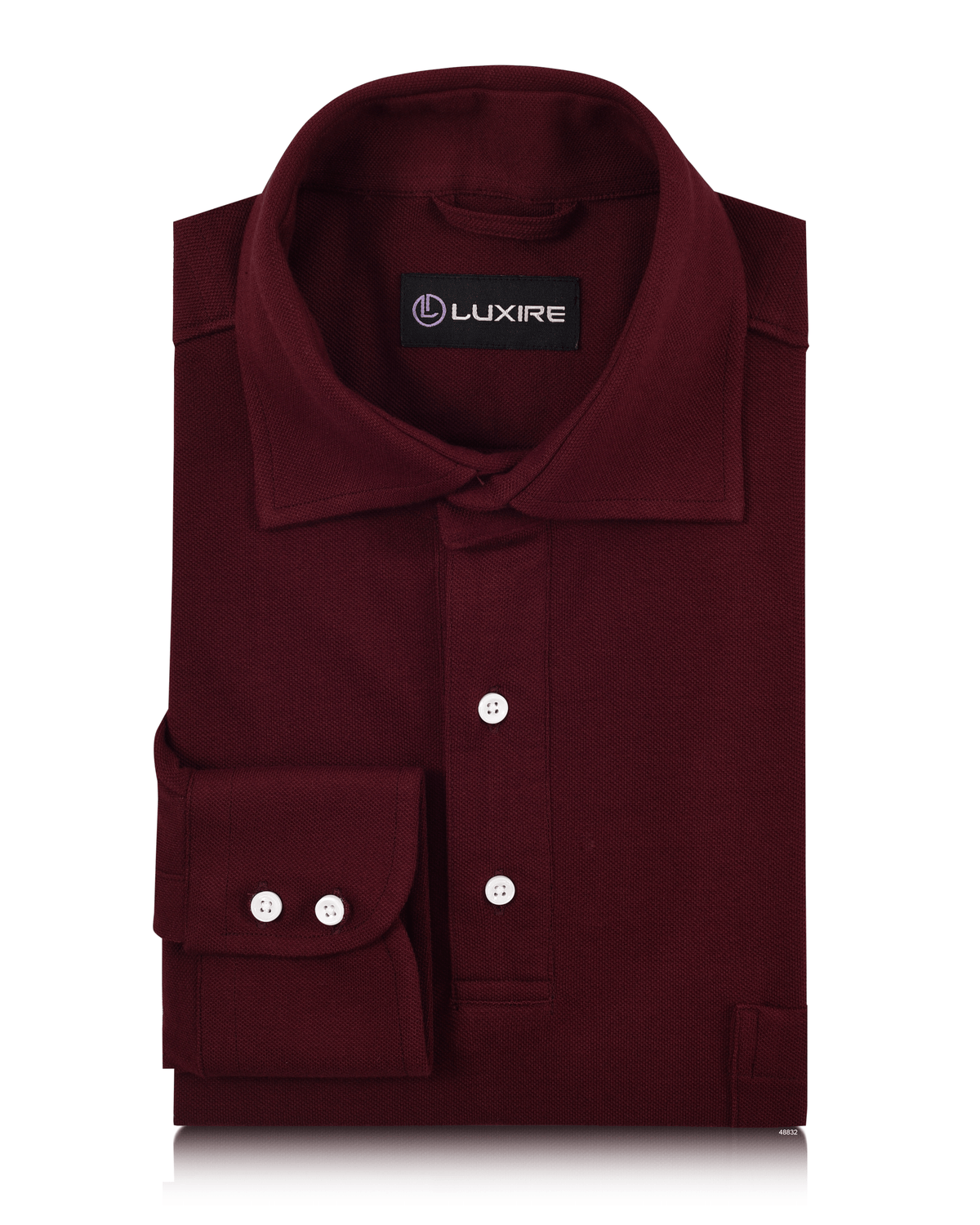 Deep Maroon Polo T-shirt - 1