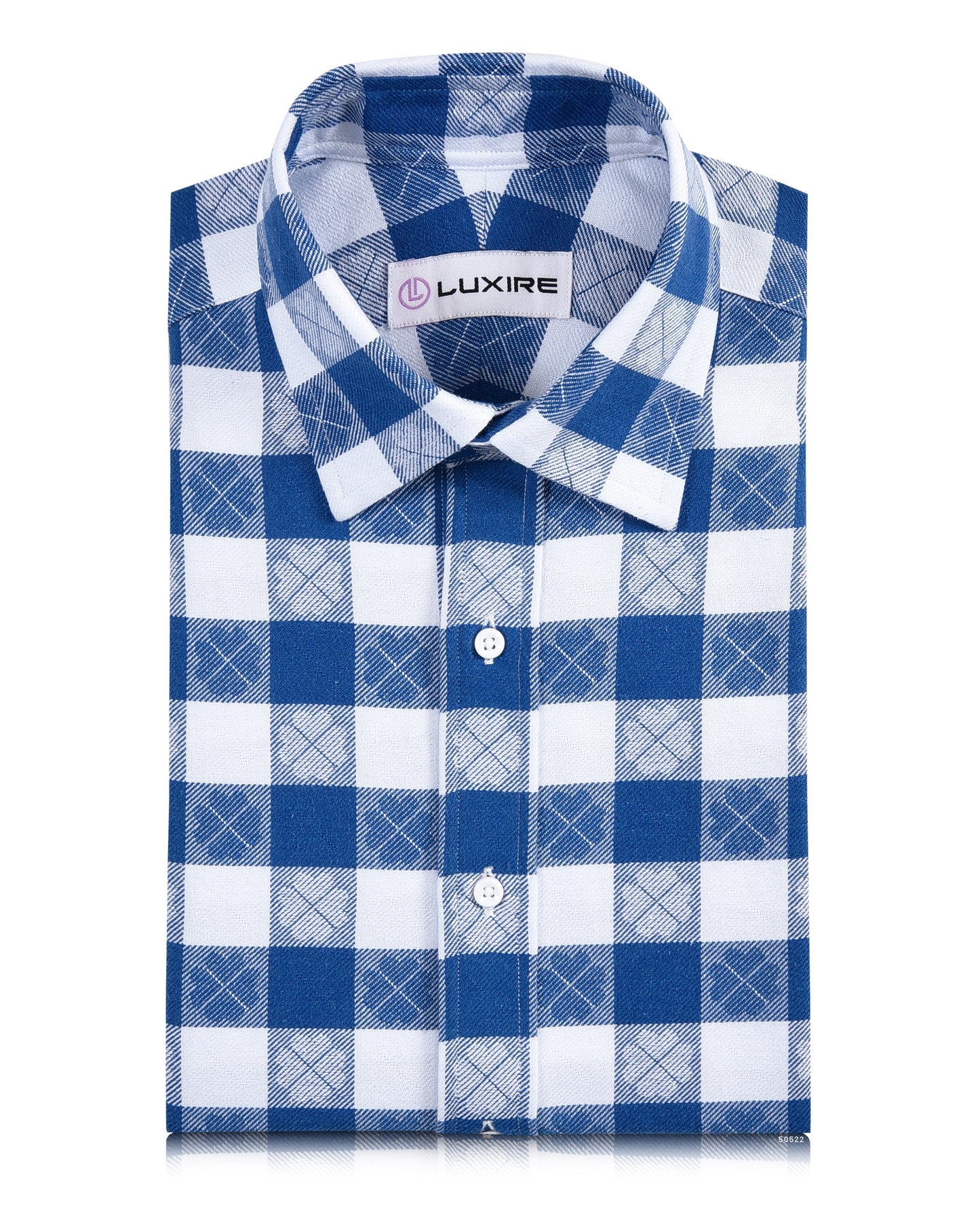 Self Print On Blue White Macro Checks