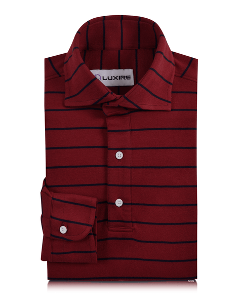 Maroon Navy Candy Wide Stripes T-shirt