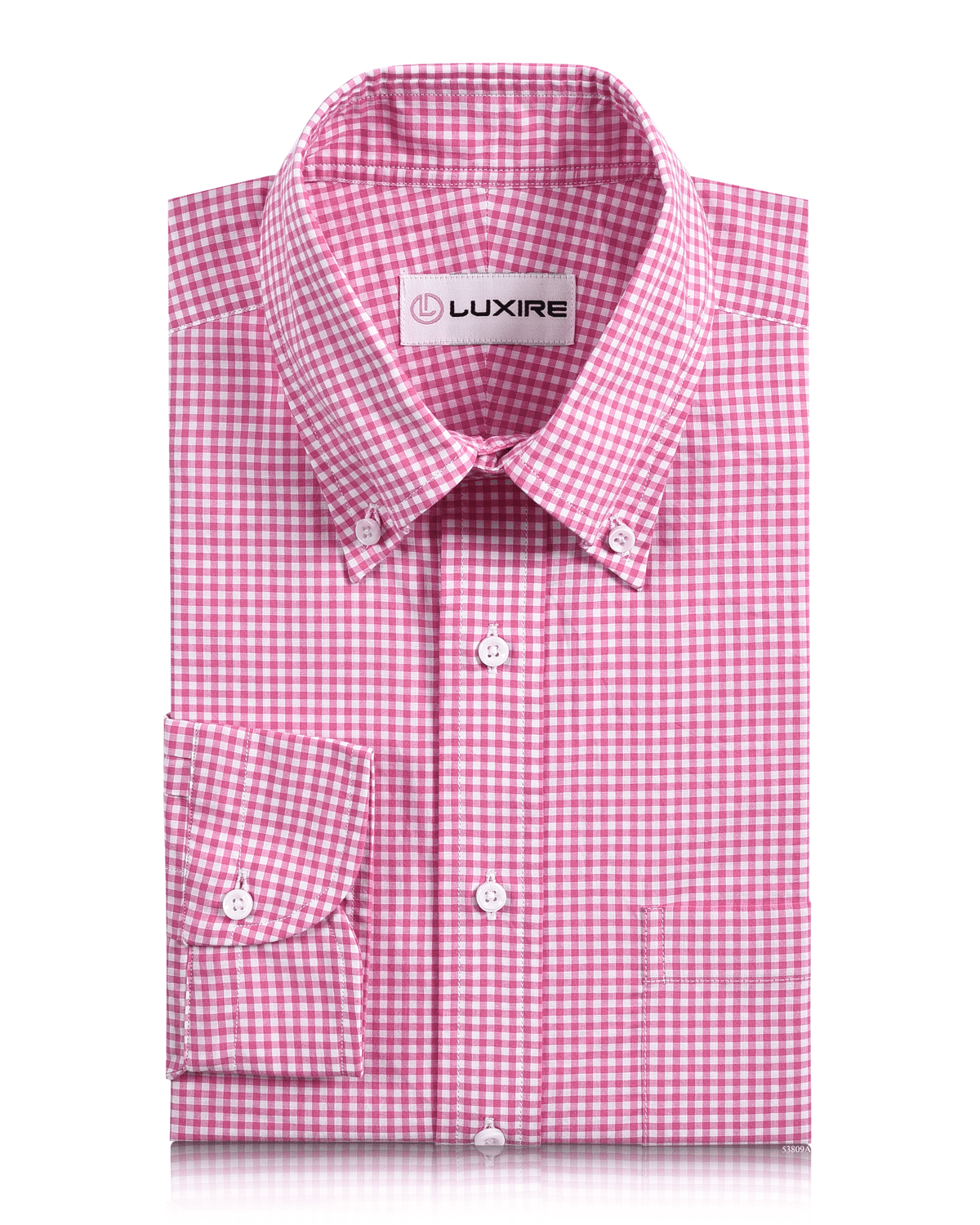 Pink White Gingham Check Shirt - 2