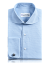 Light Blue Houndstooth Shirt