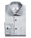 EZS Grey-White End-on-End Shirt