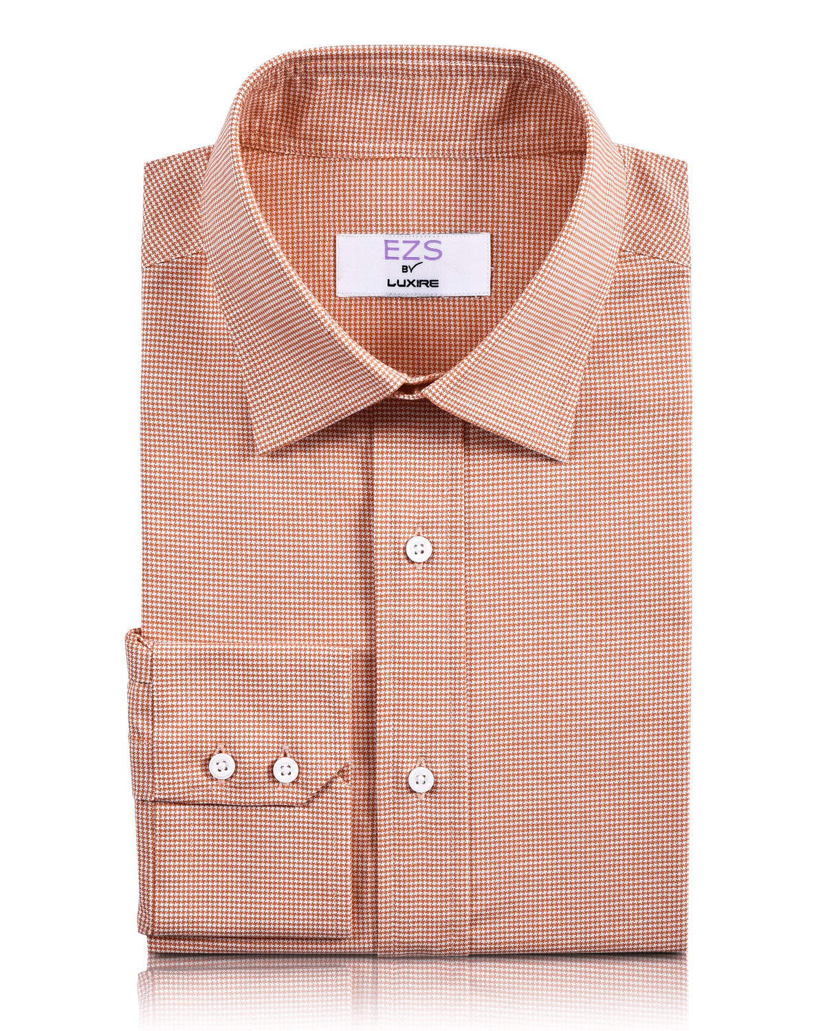 EZS Orange Houndstooth Shirt - 1
