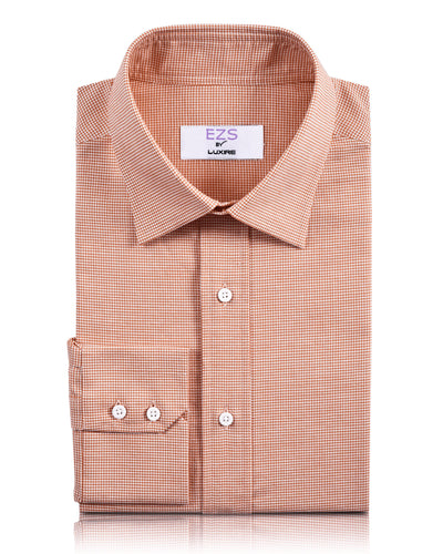 EZS Orange Houndstooth Shirt
