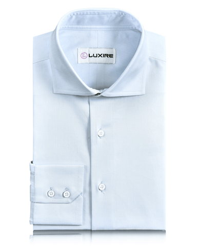 Pale Blue Herringbone Shirt