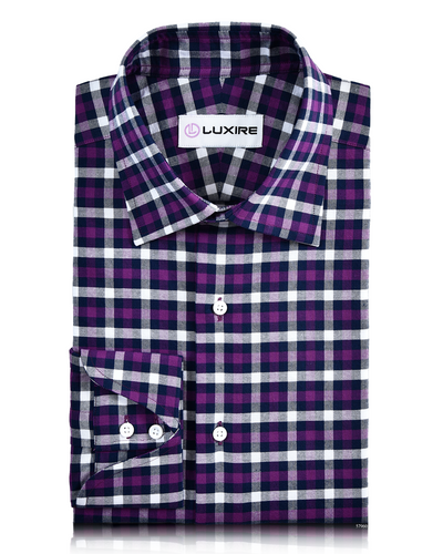 Oxford: Shades of Purple Tattersall Madras