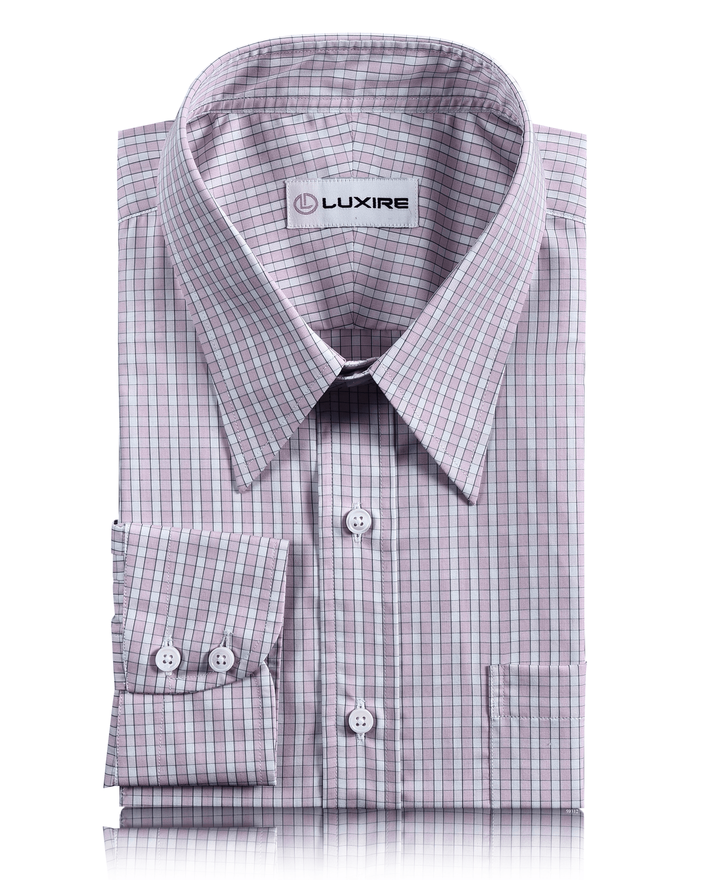 Pale Pink White Checks Shirt