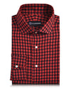 Linen:Red Black Gingham Checks