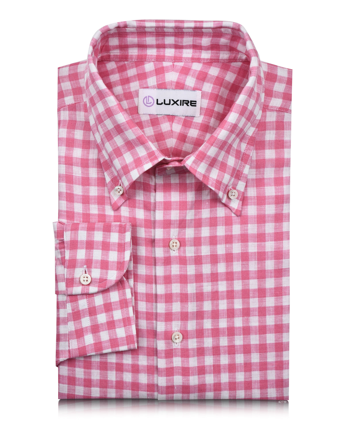 Pink Linen Gingham - 1