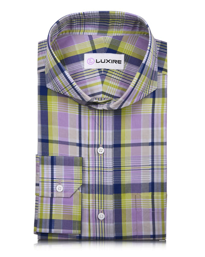 Muave Blue Lime Checks 140/2