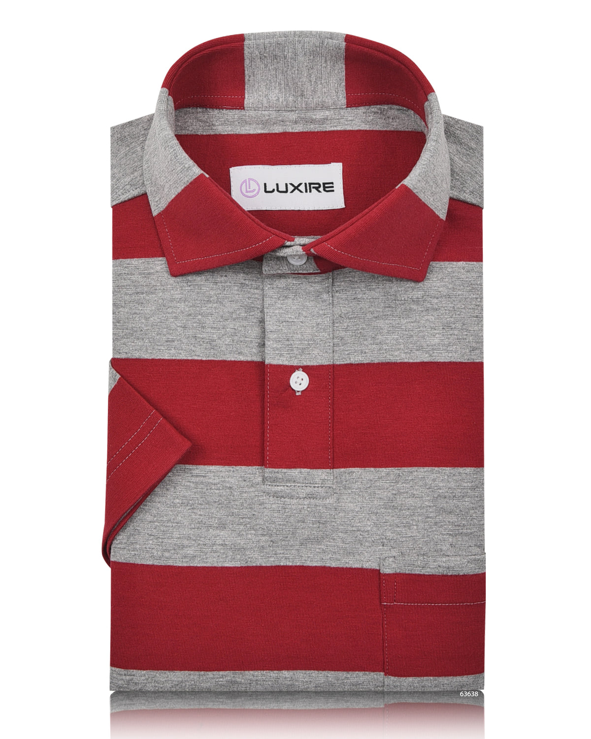 Red Heather Grey Stripes - 1