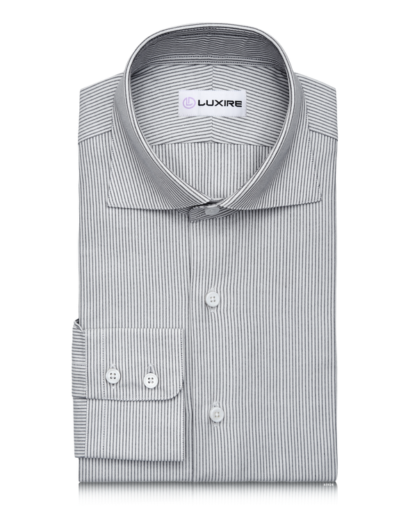 Black on White Pin Stripes