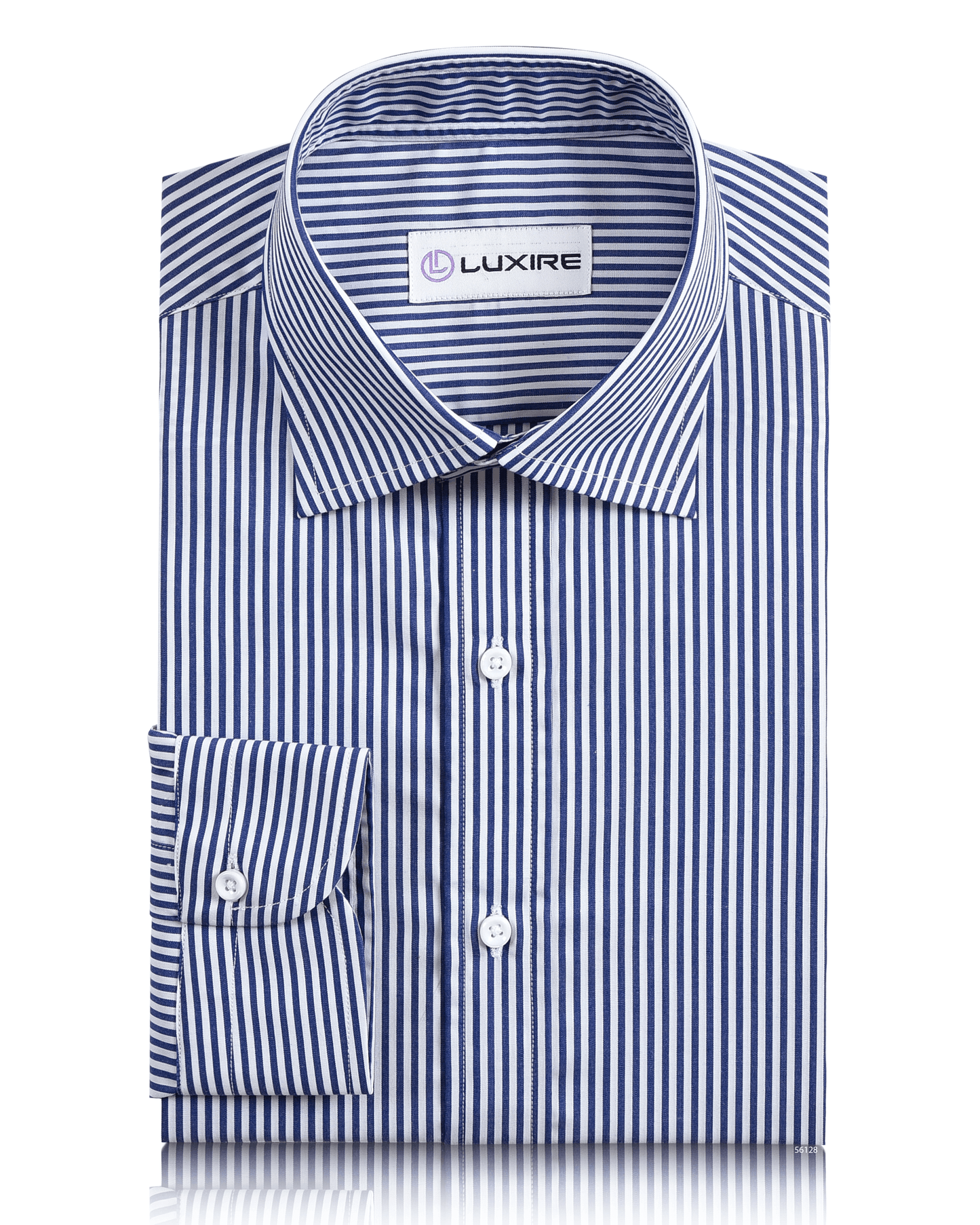 Dark Blue Awning Stripes Shirt