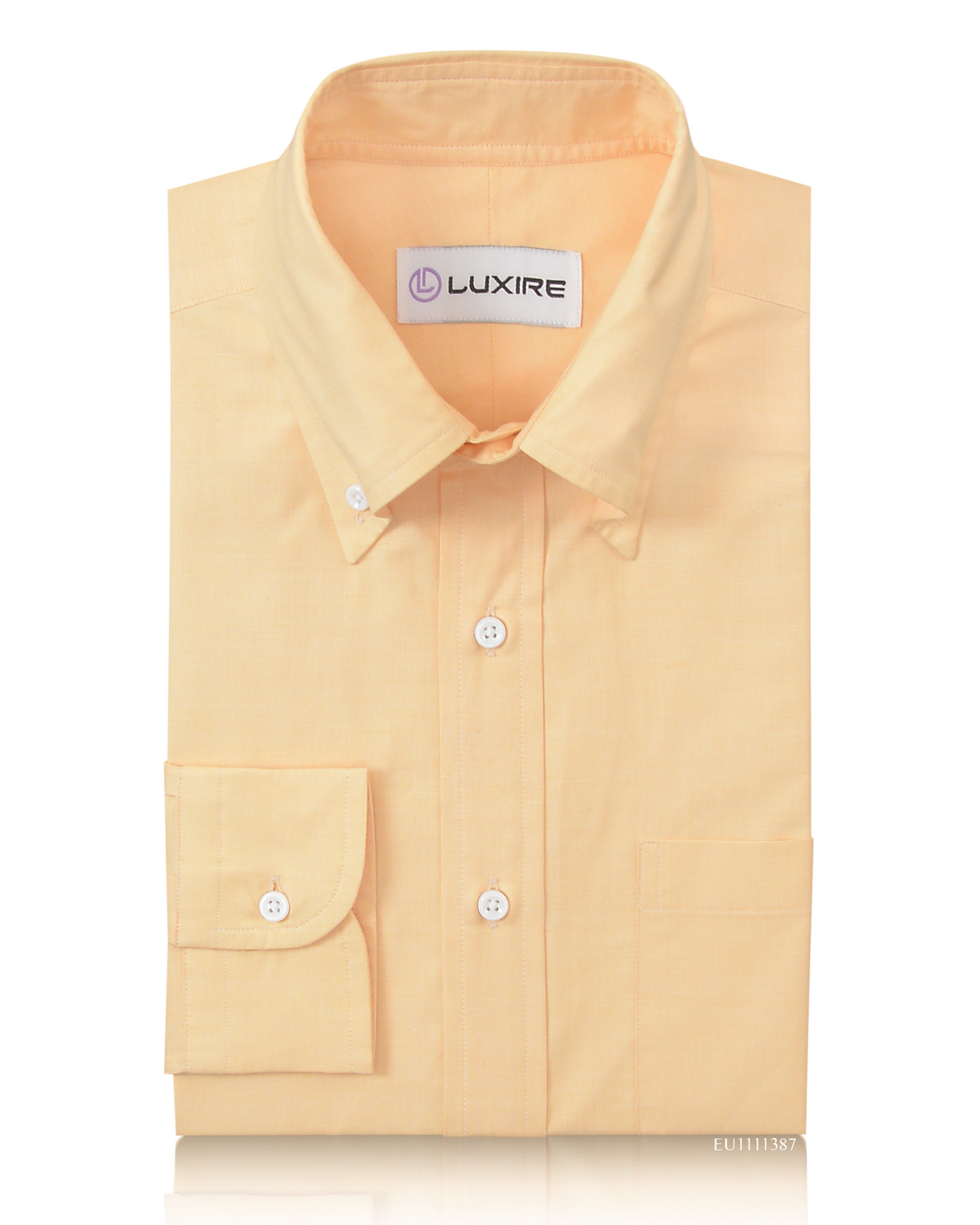 Cotton Poly: Light Yellow End On End Shirt - 1
