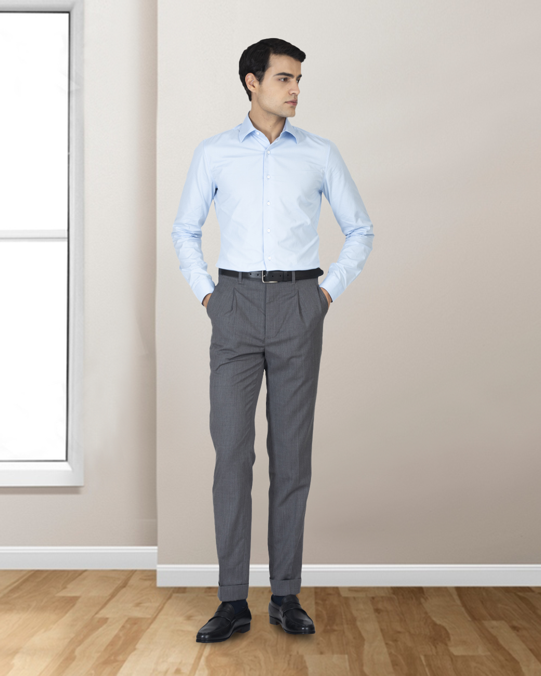Sky Blue Poplin 120/2 - 2