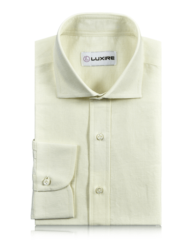 Pale Yellow Linen Shirt