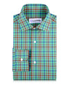Green Rust Blue Tartan Checks Twill